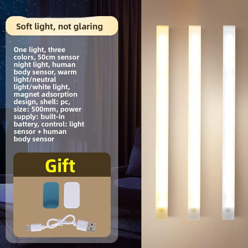 Rechargeable Motion Sensor Night Light with Magnetic Mount