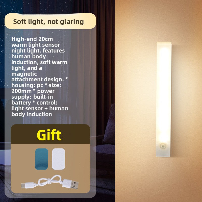Rechargeable Motion Sensor Night Light with Magnetic Mount