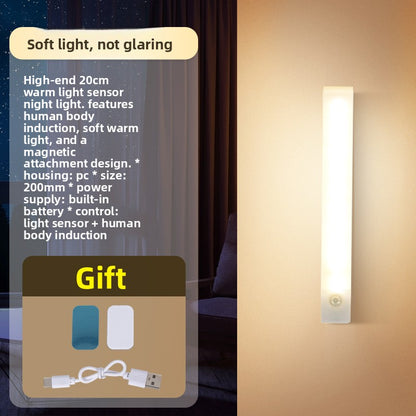 Rechargeable Motion Sensor Night Light with Magnetic Mount
