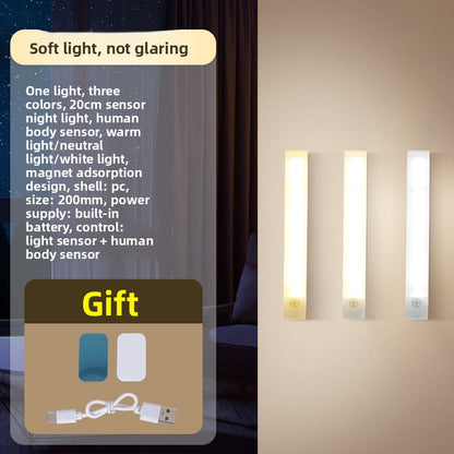 Rechargeable Motion Sensor Night Light with Magnetic Mount