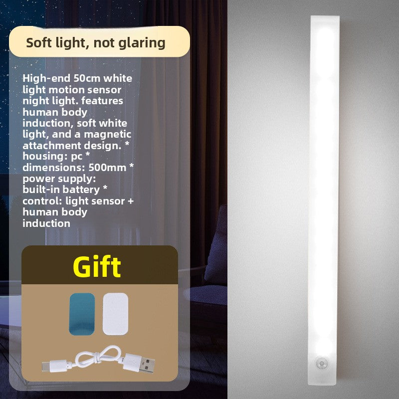 Rechargeable Motion Sensor Night Light with Magnetic Mount