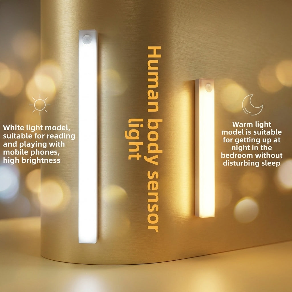 Rechargeable Motion Sensor Night Light with Magnetic Mount